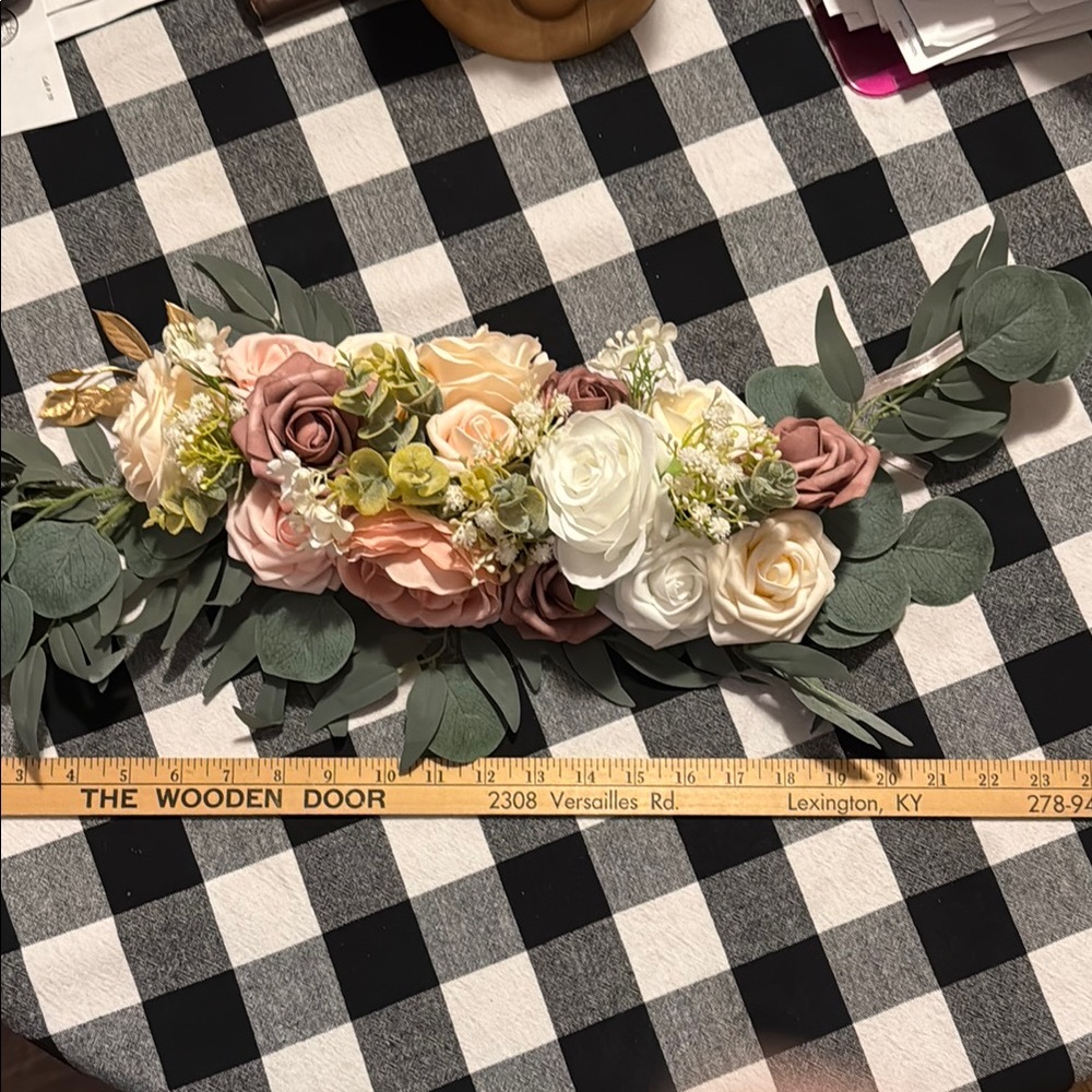 Floral Arrangement with Roses and Greenery